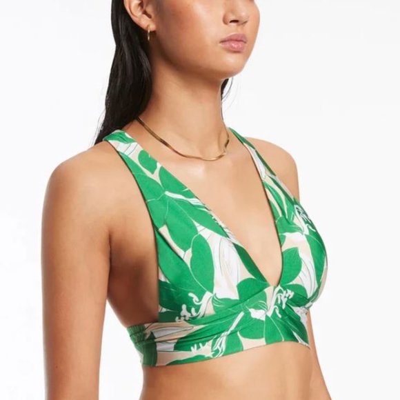 NWT Jets Floreale Soft Tri Top- Green VARIOUS SIZES - Picture 4 of 4